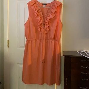 Peach knee length dress